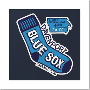 Defunct Davenport Blue Sox Baseball Team Posters and Art